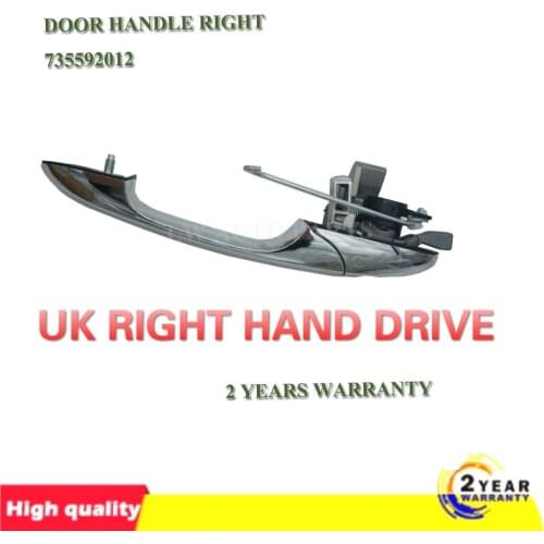 UK RHD 735592012 735485876 For Fiat 500 07-15 Door Handle Outer External Front Right Chrome