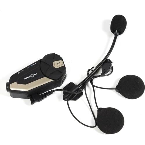 Freedconn R1 Motorcycle Waterproof 1080P HD Camera Motorcycle Bluetooth-compatible 4.1 with Mic Helmet Headset WiFi Dashcam