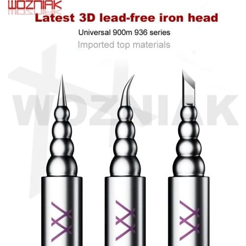 WOZNIAK 3D Unleaded Iron head 900M 936 Currency For Soldering Station Soldering Mobile Phone BGA Repair Tools