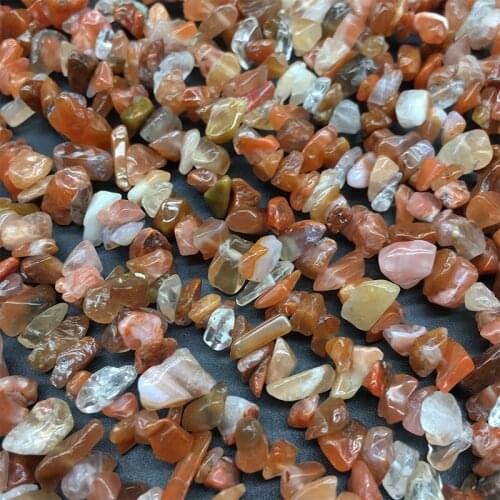 1 Strand 4-8mm Original Natural Red Agates Stone Chips Nuggets Beads Jewelry Accessories Loose Strand Beads DIY for Bracelets