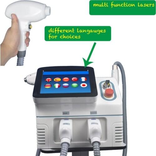 2 in 1 picosecond laser tattoo removal and 808 Diode Laser Hair Removal machine 808nm