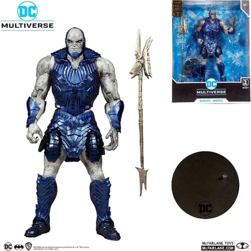 26CM Mcfarlane DC Justice League Multiverse SDCC Darkseid Armored Dark Lord PCV Action Model Kid Toys Collection Ornaments