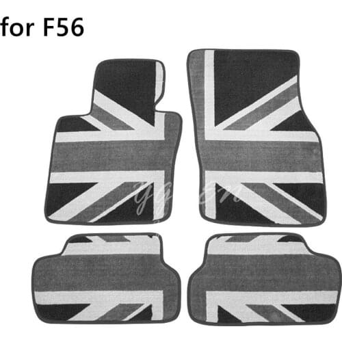4 Piece Car Floor Mat for Mini Cooper Hatchback F56 2014-2018 Floor Mats Front and Rear Mats
