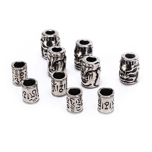 5Pcs/Lot Paracord Beads Metal Charms Skull For Paracord Bracelet Accessories Survival,DIY Pendant Buckle for Knife Lanyards