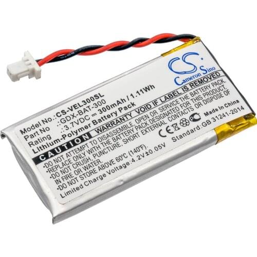 Cameron Sino 300mah battery for VERNIER Go Direct Acceleration Sensor Go Direct Tris-Compatible Flat pH GDX-BAT-300 batteries