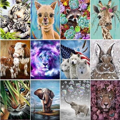Diamond Painting 5D Animal Diamond Mosaic Cross Stitch Diamond Art Exquisite Decoration Ornaments Gifts Can Be Customized