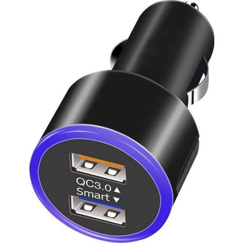 Single Port QC3.0 Car Charger 2USB Port Fast Charge Car Charger with AIpower Seven Protection Function NK-Shopping