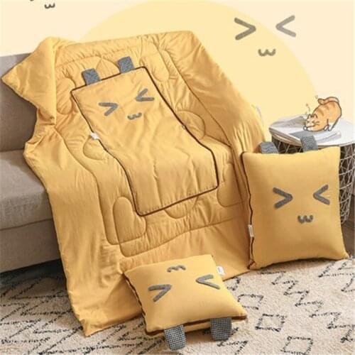 Dual-Use Creative Vehicle-Mounted Home Use Cartoon Kids Skin-friendly Comfortable Pillow Quilt New Baby Cotton Pillow And Quilt