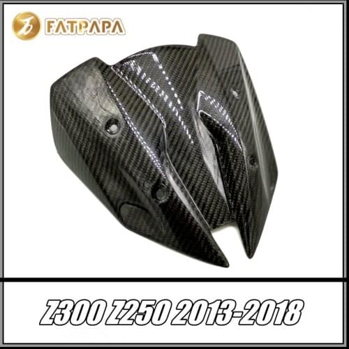 FOR KAWASAKI Z300 Z250 2013-2018 Motorcycle Parts Fairing Carbon Fiber Windshield