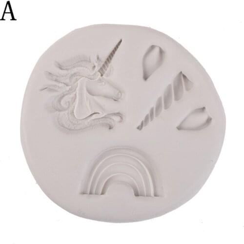 Cake Form Epoxy Resin Molds Baking Mold New Unicorn Corner Silicone Mold Cake Decorating Tools Mirror Silicone Mold