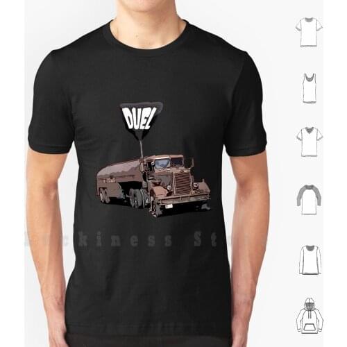Duel 1971 Oil Tanker T Shirt DIY Cotton Big Size 6xl Duel 1971 Trucker Truck Big Rig 18 Wheeler Cult Classic Movie Speilburg