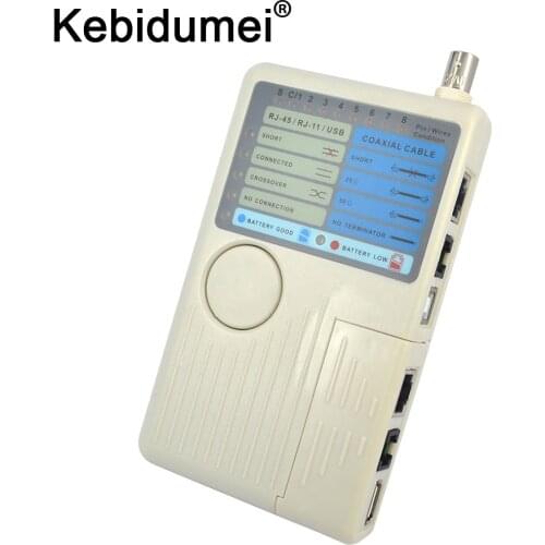 Kebidumei 4 in 1 Remote RJ11 RJ45 USB BNC LAN Network Cable Tester For UTP STP LAN Cables Tracker Detector Tool High Quality