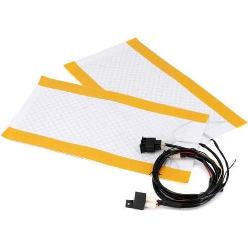 Car Seat Heating Pad Winter Carbon Fiber Built-in Heating Pad Universal 12V Heater with Switch and Temperature Protector