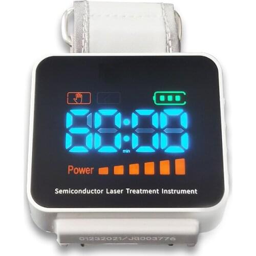 650nm Laser Laser Therapy Watch Diabetic Wrist Watch for Rhinitis Hypertension Treatment Sinusitis Therapeutic Apparatus