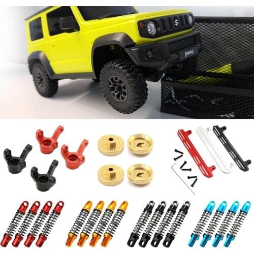 Metal Steering Cup Shock Absorber Brass Wheel Hub Combiner CVD Front Rear Drive Shaft For XIAOMI Suzuki Jimny 1/16 RC Car Parts