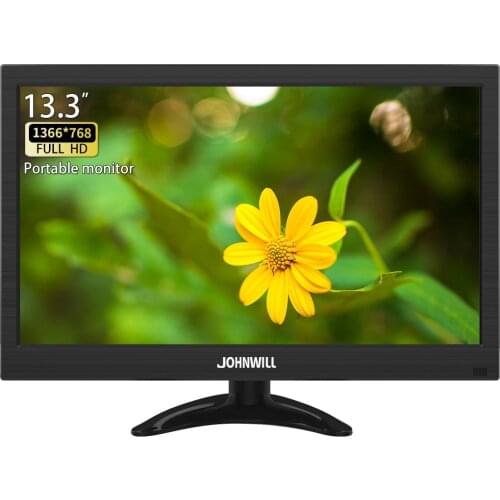 13.3" HD monitor pc 1366x768 portable monitor LCD TV Display PS4 with HDMI VGA USB AV BNC 12/10.1 inch gaming monitor
