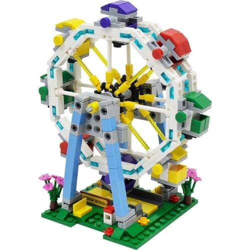 New Series friends set lot architecture building blocks Amusement park ferris wheel Children toys
