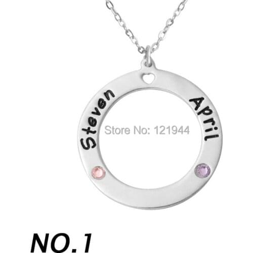 Custom alloy Name Necklace,heart pendant Necklaces,engraved name necklace