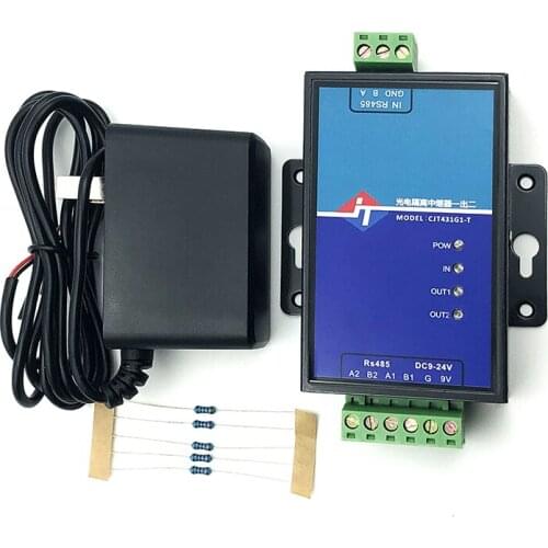 Industrial-Grade Photoelectric Isolation To Strengthen Lightning Protection 2-Channel RS485 Hub Distributor 485Hub 1 in 2 out