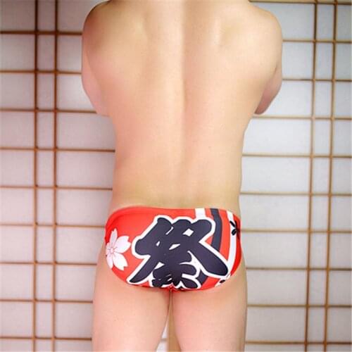 Low waist sexy swimwear 2021 new narrow side men beach swimsuits surf swimming pool party swim trunk briefs bikini bathing suits