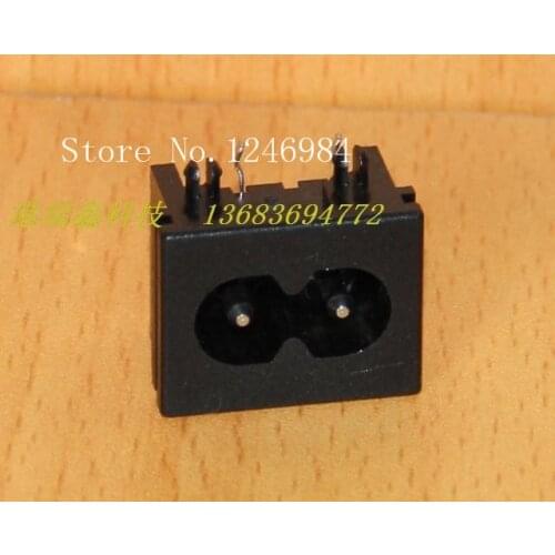 [SA]AC outlet AC power outlet connector socket small curved legs splayed mosaic two -pin connector socket RF-180F--100PCS/LOT