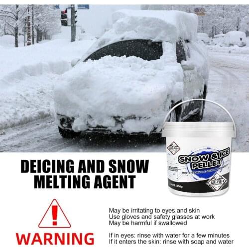 De-Icer Ice Remover Calcium Chloride Snow Ice Melt Mini Pellets Prevents Re-Freezing For Parking Lots Driveways