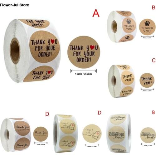 Stationery Sticker Paper Label Stickers Thank You Sticker Scrapbooking For Wedding Gift Card Business Packaging Sticker