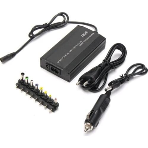 AU UK US EU Plug 100W Metal Universal Adapter With USB for Laptop In Car DC12-24V Charger Notebook AC Adapter Power Supply