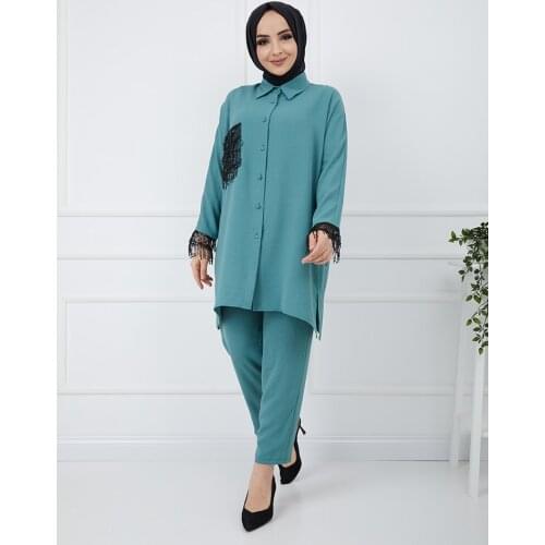 Eid Mubarak Women Suit New Season Tasseled Combination Stylish High Quality Made in Turkey Comfortable Flexible Spring Summer