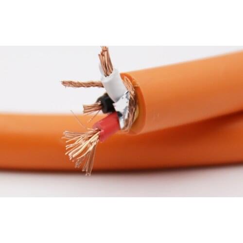 1.5M HI-End K800 Pure Red copper Power cable bulk cables hifi cable