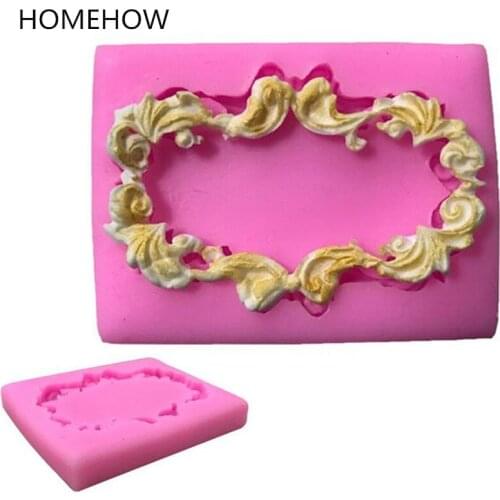 1PC/Lot Birthday Party Photo Frame Silicone Mold Sugar Craft Arts Vintage Photo Image Frame Shape Soap Mold For Decoration