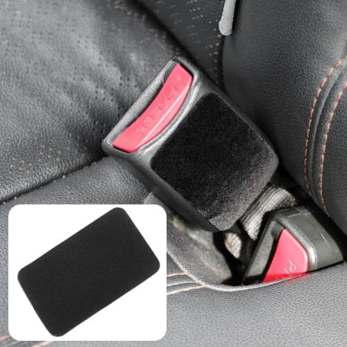 2Pcs Car Safety Belt Buckle Anti-collision Protector Sticker For Ford Focus Fusion Escort Ecosport Fiesta Falcon EDGE Explorer