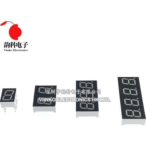 5pcs 0.4inch LED display 7 Segment 1 Bit/2 Bit/3 Bit/4 Bit Digit Tube Red Common Cathode / Anode Digital 0.4 inch 7segment