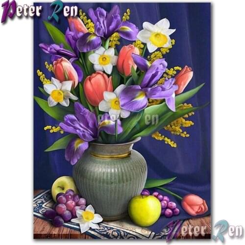 5d Landscape color flower Diamond Painting Embroider DIY Square or round Mosaic Cross stitch Rhinestone Modern home decoration