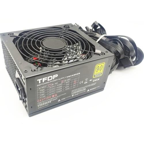 700W 90V-260V ATX Mining Bitcoin Power Supply RGB PSU Game Gaming Certified with RGB Light Mode Power for Computer desktop