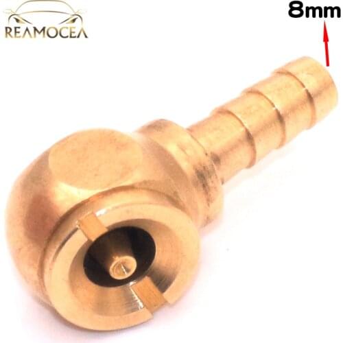 Reamocea 8mm Car Motorcycle Tire Valve Inflation Head Self-locking Head Full Copper Ball Inflatable Mouth Deflated Cheer Mouth