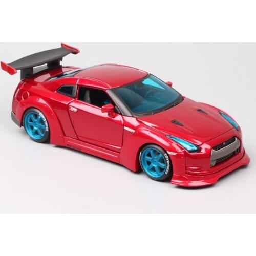 Childrens 1/24 scale maisto Nissan GTR R35 2009 racing car metal Diecasts & Toy Vehicles auto model cars souvenir for collector