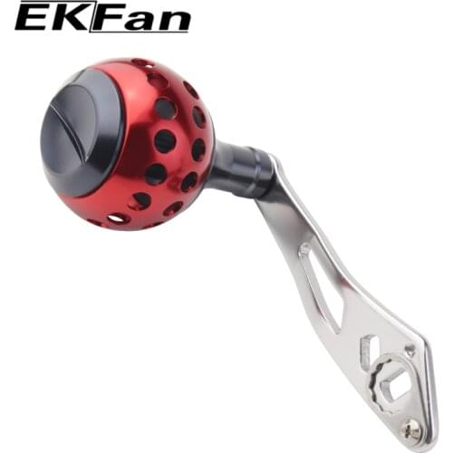 EKFan 8*5mm Hole Length 90mm Fishing Reel Rocker Strong Durable Aluminum Alloy Double Orifice Fishing Reel Handle Bait casting