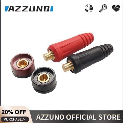 4 pcs 1 set European Welder Quick Fitting Male + Female Cable Connector Socket SET for DKJ 35-50 /10-25 Adaptor for welding