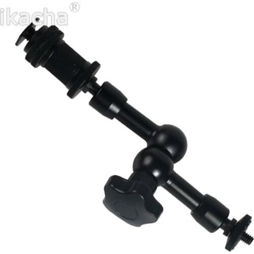 7'' Friction Articulating Magic 1/4 Hot Shoe Connector Arm Photo Studio Accessories for Camera LCD Monitor LED Light