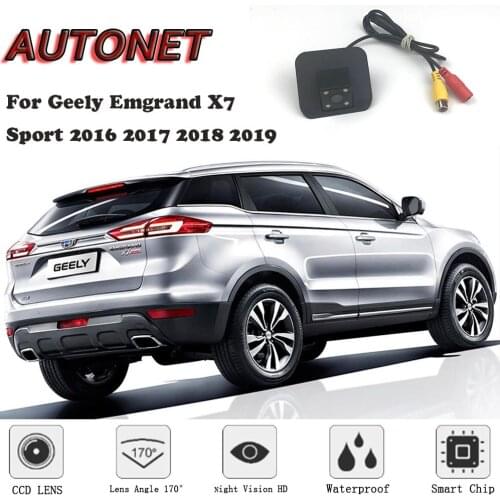 AUTONET Backup Rear View camera For Geely Emgrand X7 Sport 2016 2017 2018 2019 Night Vision Parking camera license plate camera