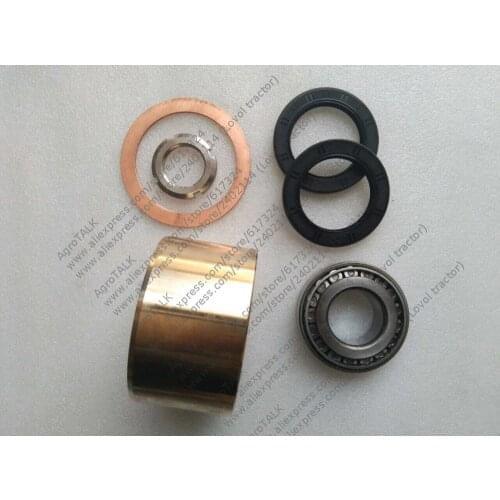 Repair kit for front drive for Foton Lovol Luzhong 454 tractor, including oil seals, bushing, bearing and kingnut