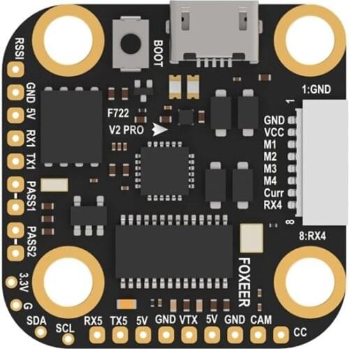 Foxeer F722 V2 mini pro BMS Thomas F7 Flight Controller MPU6000 2-6S Lipo 5v 5v/3A 20mm PIT Mode 2 Pass STM32F722RET6 BF OSD