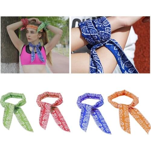 Summer Neck Cooler Bandana Scarf Body Ice Cool Cooling Wrap Tie Headband New Fashion Multifunction Headband Wraps Wrist Towels