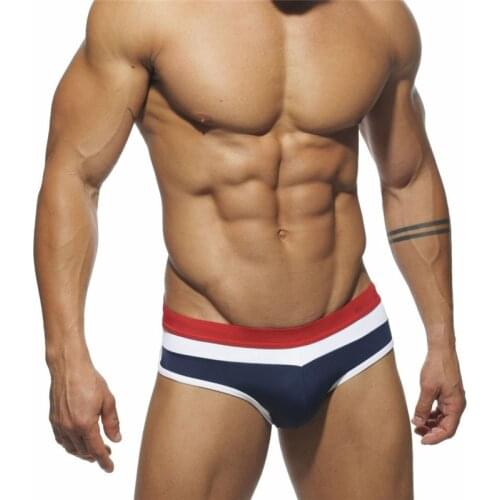 New Patchwork Swimwear Men 2020 Sexy Wear Pool Briefs Summer Swim Suit Men Bikini Gay Surf Board Shorts Swimming Surfing Trunks