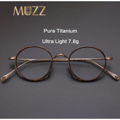Men Titanium Glasses Frame Japan Luxury Myopia Optical Prescription Acetate Eyeglasses Retro Vintage Small High Quality Eyewear