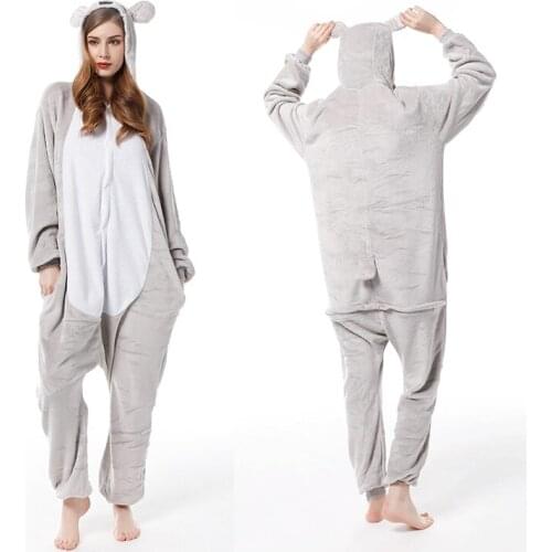 Autumn Winter Flannel Pajamas Hooded Animal Pijama Cute Cartoon Unicorn Koala Onesies Boys Pyjamas Children Girls Kids Sleepwear