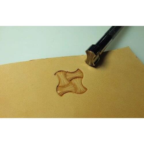 Advanced steel straw mat Rope pattern Hand-work unique design leather working tools carving punches stamp craft