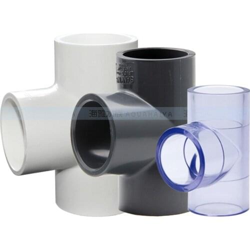 SANKING High quality UPVC 110mm Three way Tee Aquarium Pipe Joint Fitting PVC Water Tank connector