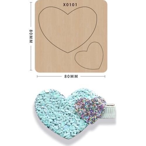 Handmade Cutting dies new die cut Hairpin love hair rope accessories Heating leather stamp Suitable for sizzix big shot machines